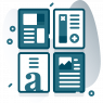 Icon zum Grafikdesign und Layout